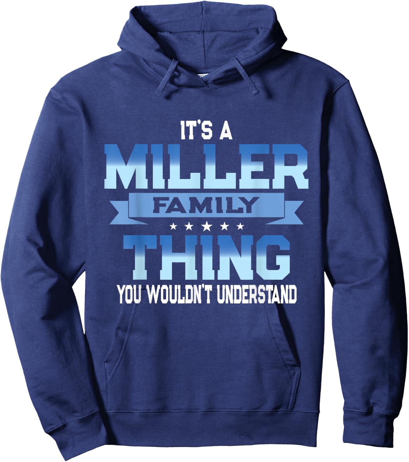 Funny Miller Family Reunion Matching Vacation Hoodie - Hoodie | Navy