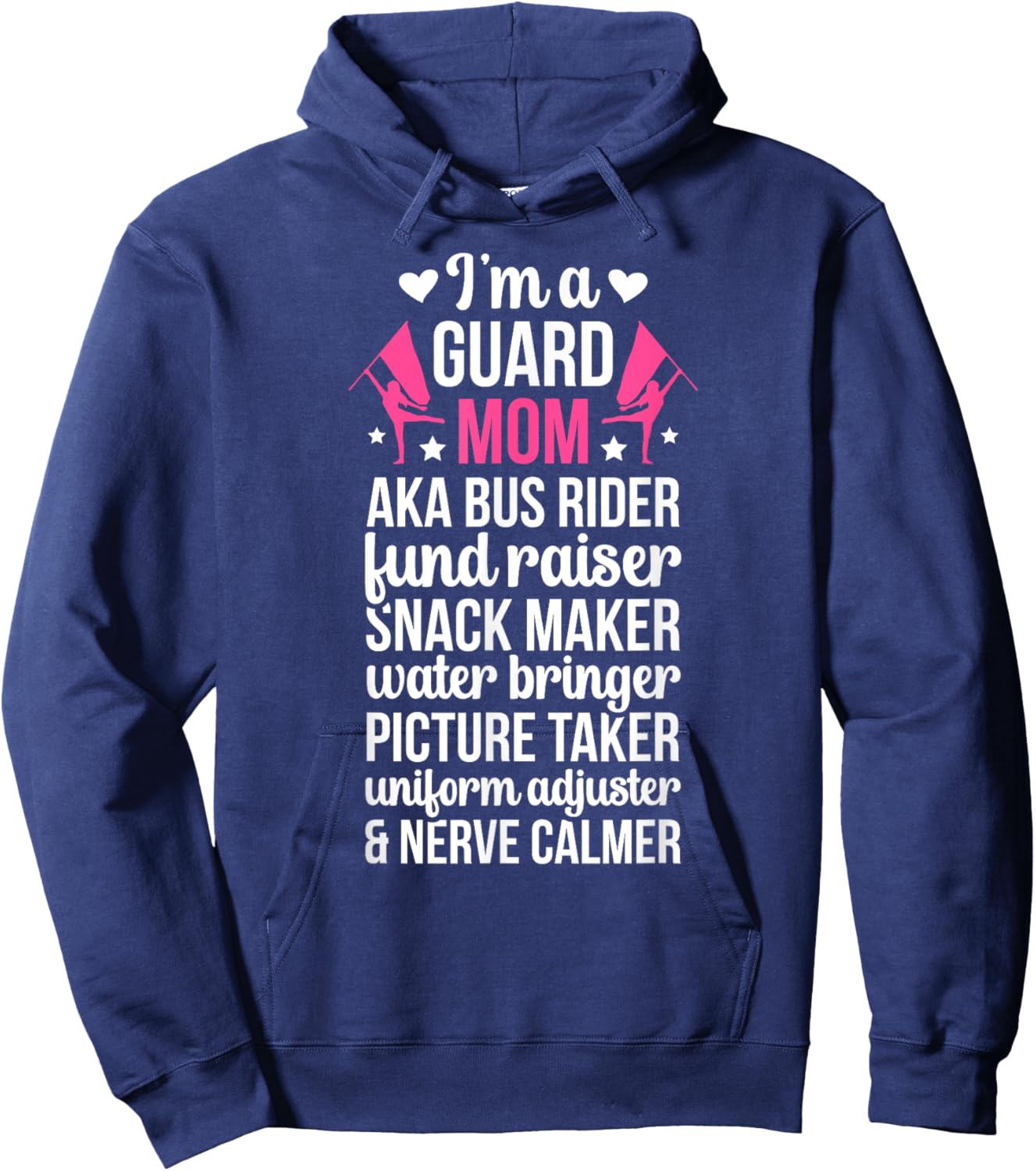Color Guard Mom Definition Mom Of A Color Guard Member Hoodie - Hoodie | Navy