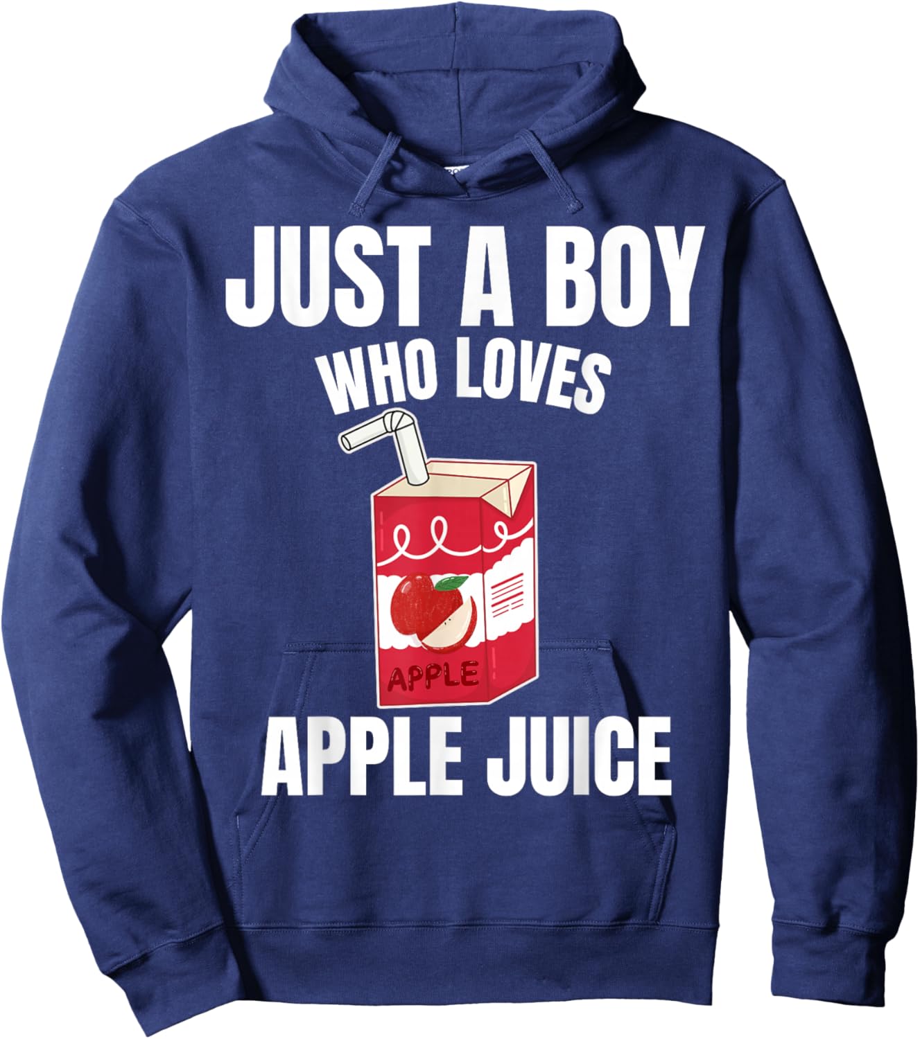 Just A Boy Who Loves Apple Juice Juice Lover Fruit Juice Hoodie - Hoodie | Navy