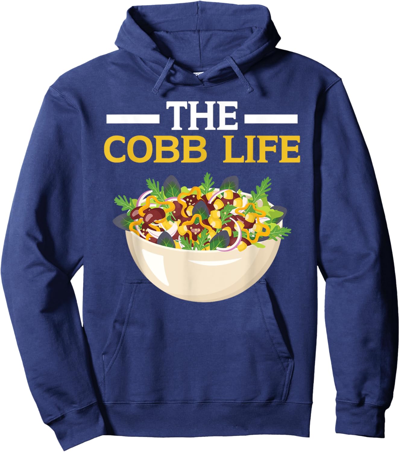 Cobb Salad Lover Foodie Food American Garden Salad Hoodie - Hoodie | Navy