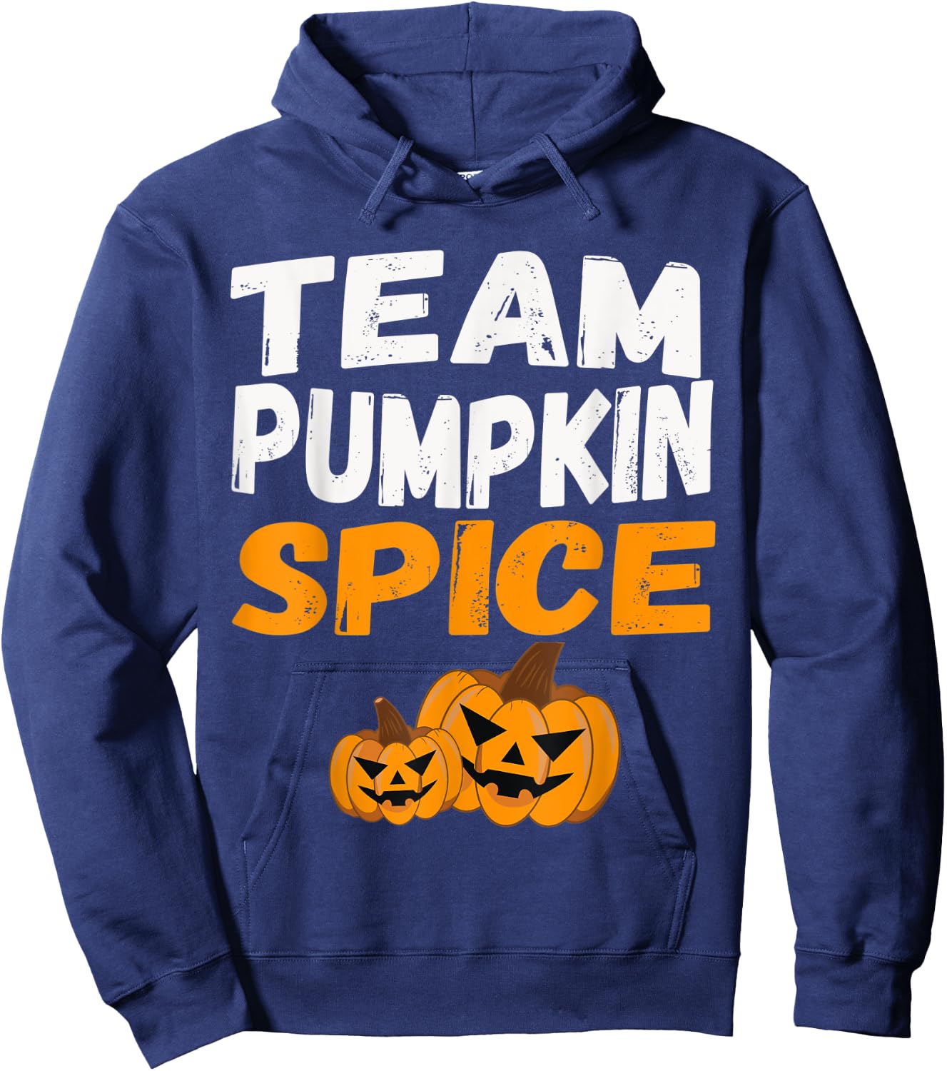 Matching Pumpkin Spice Group Apparel Cute Team Pumpkin Hoodie - Hoodie | Navy