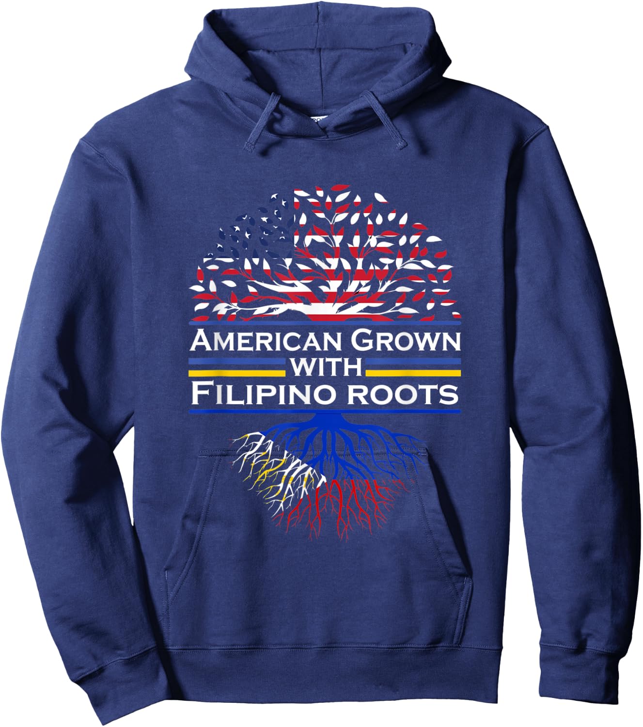 Pinoy & Pinay American filipino heritage month pride Hoodie - Hoodie | Navy