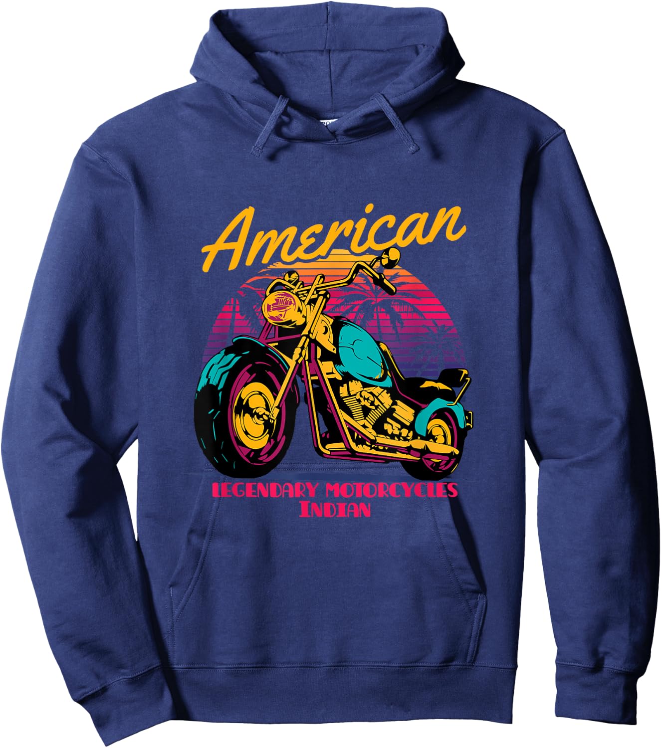 American legendary motorcycles Indian Hoodie - Hoodie | Navy