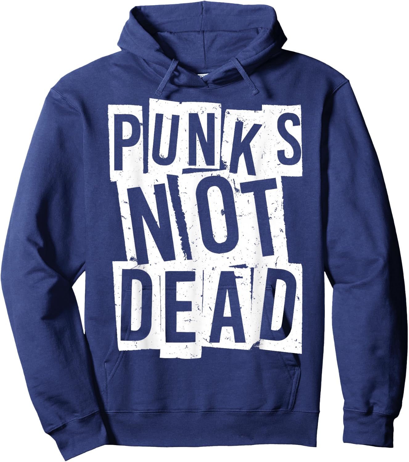 Punks Not Dead - Vintage Grunge - Punk Is Not Dead - Rock Hoodie - Hoodie | Navy
