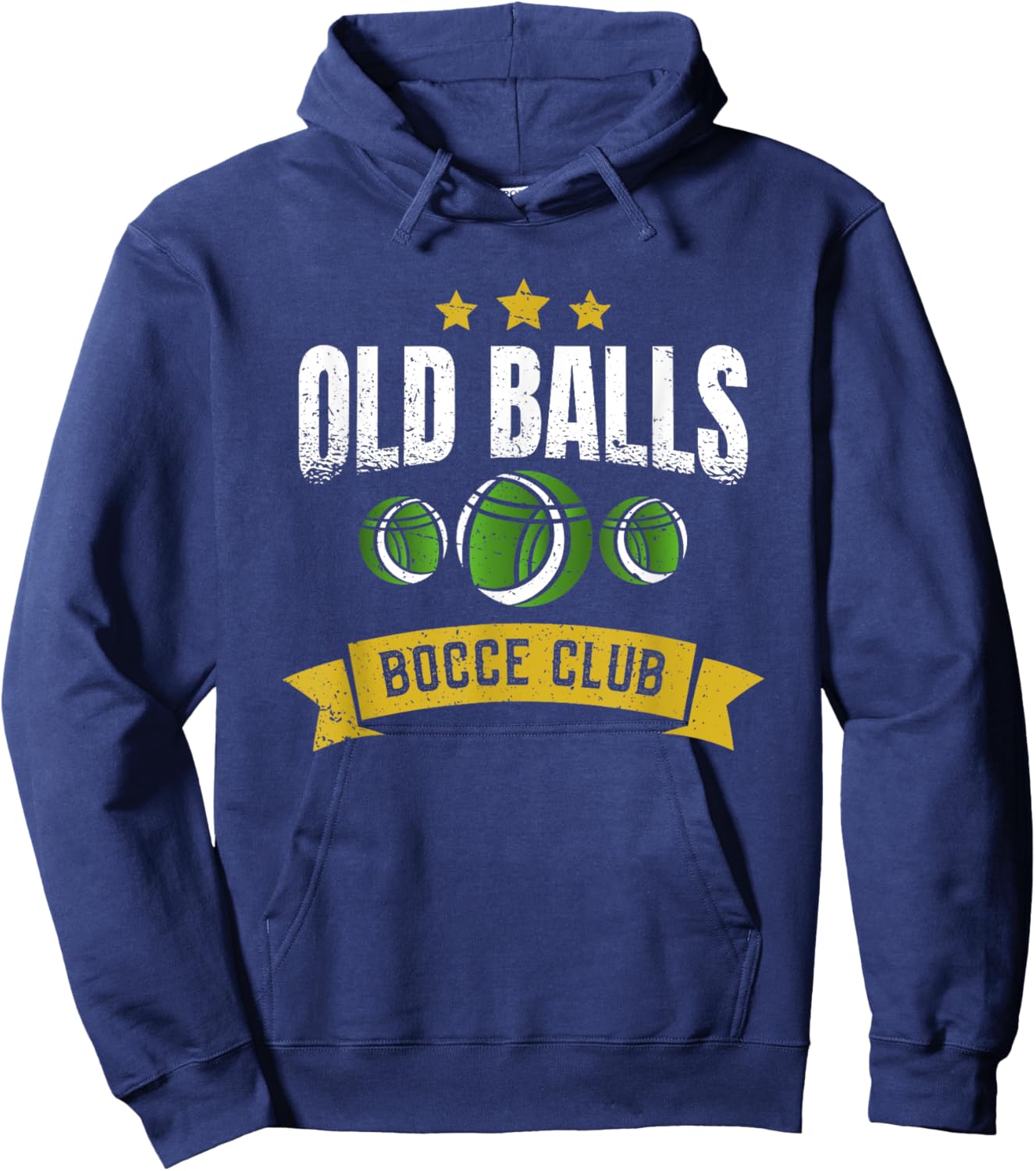 Old balls bocce club - Bocce Ball Hoodie - Hoodie | Navy