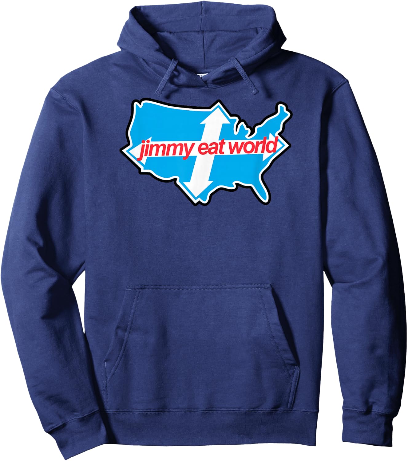 Jimmy Eat World - Across America - Official Merchandise Hoodie - Hoodie | Navy