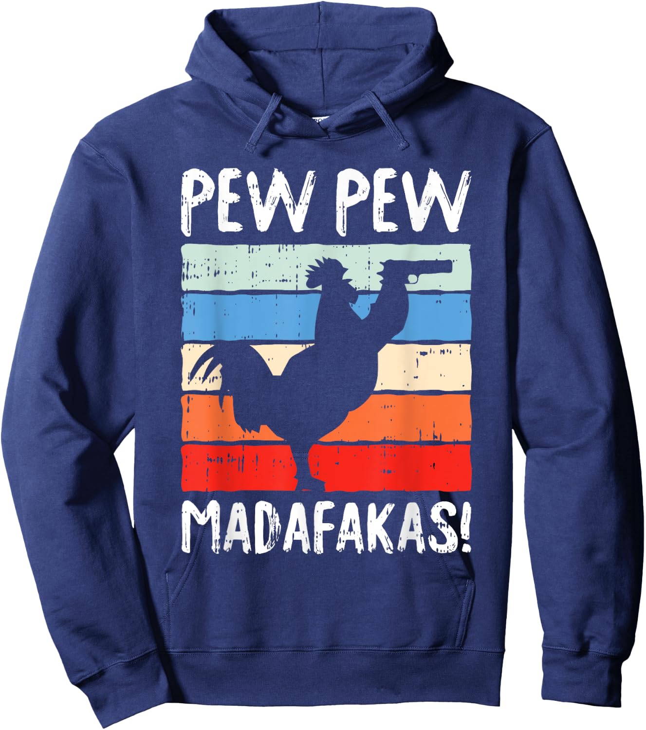 Chick Chick Madafakas Chicken Funny Rooster Cock Farmer Gift Hoodie - Hoodie | Navy