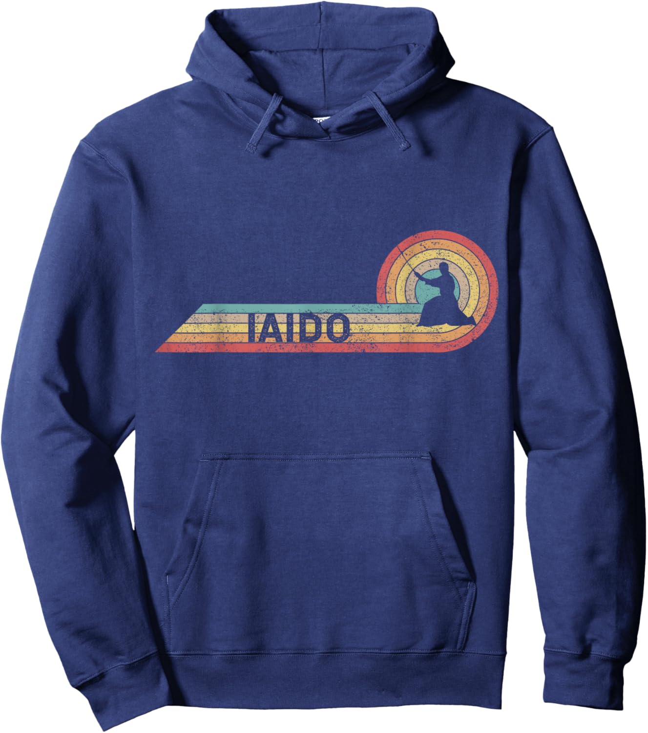 Retro Iaido Vintage Player Film Strip Hoodie - Hoodie | Navy