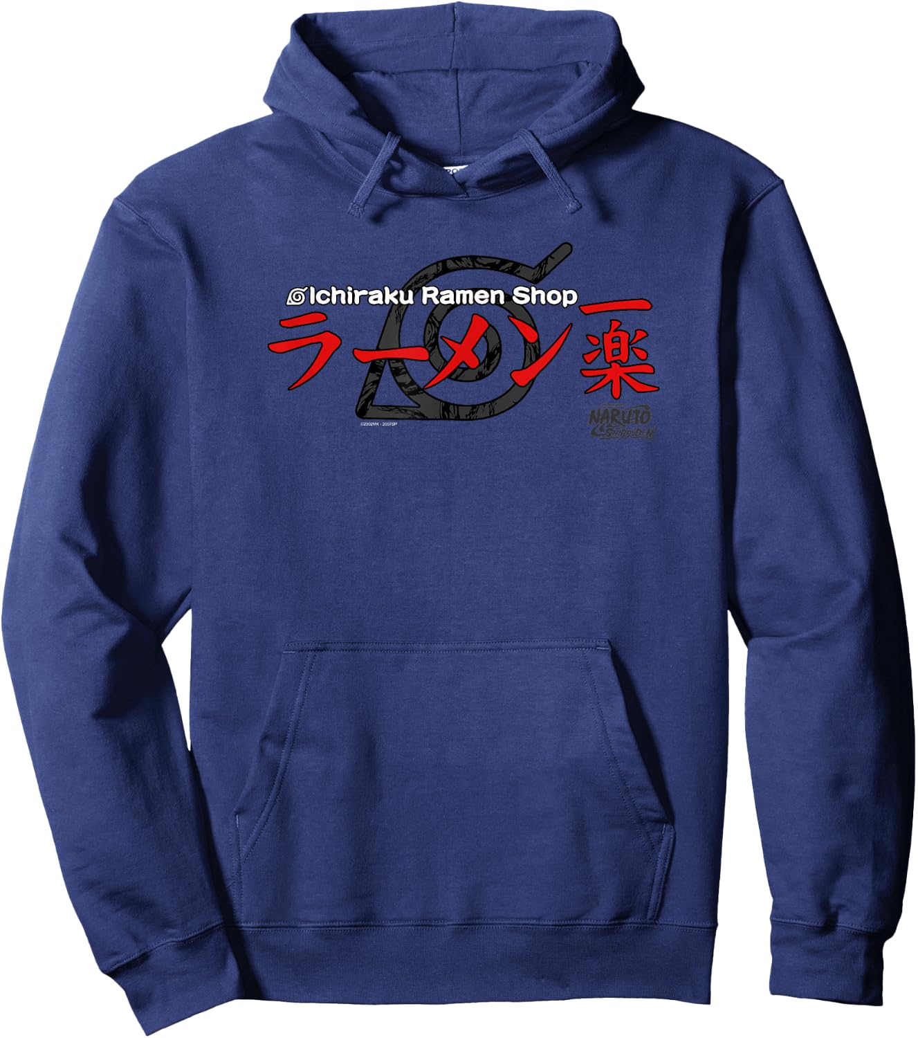 Naruto Shippuden Ichiraku Ramen Bar Logo Anime Hoodie - Hoodie | Navy