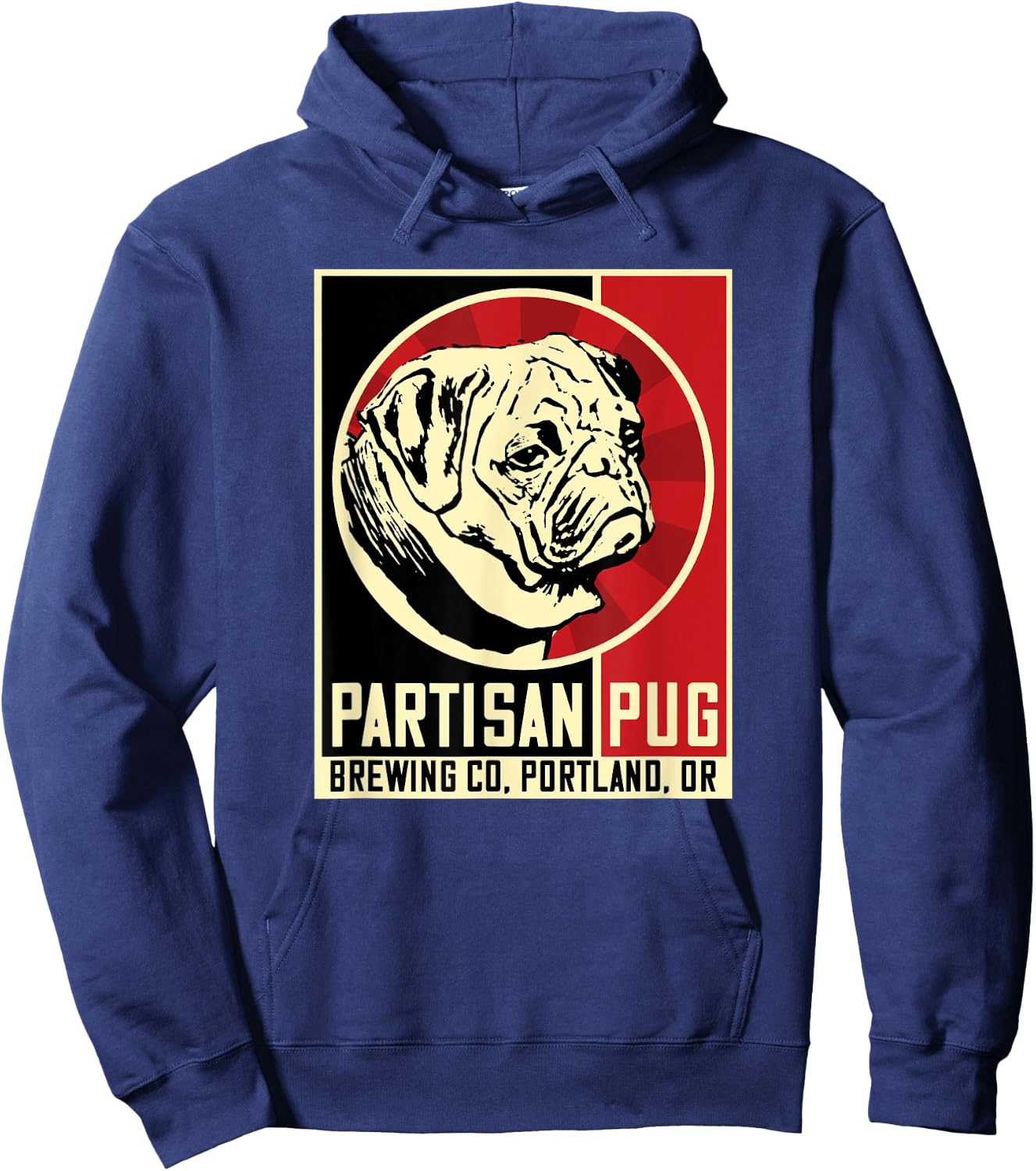 Portland Brewery Logo for Beer and Dogs Craft Beer Lovers Hoodie - Hoodie | Navy