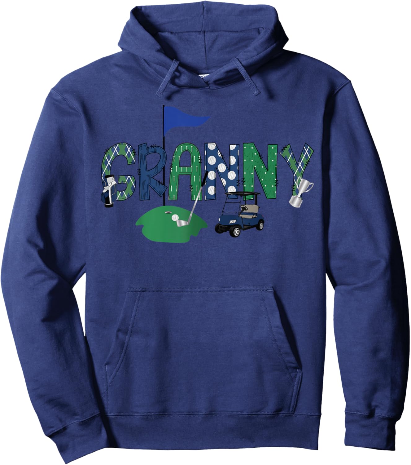 Golf Granny Hole In One Golf First Birthday Party Hoodie - Hoodie | Navy