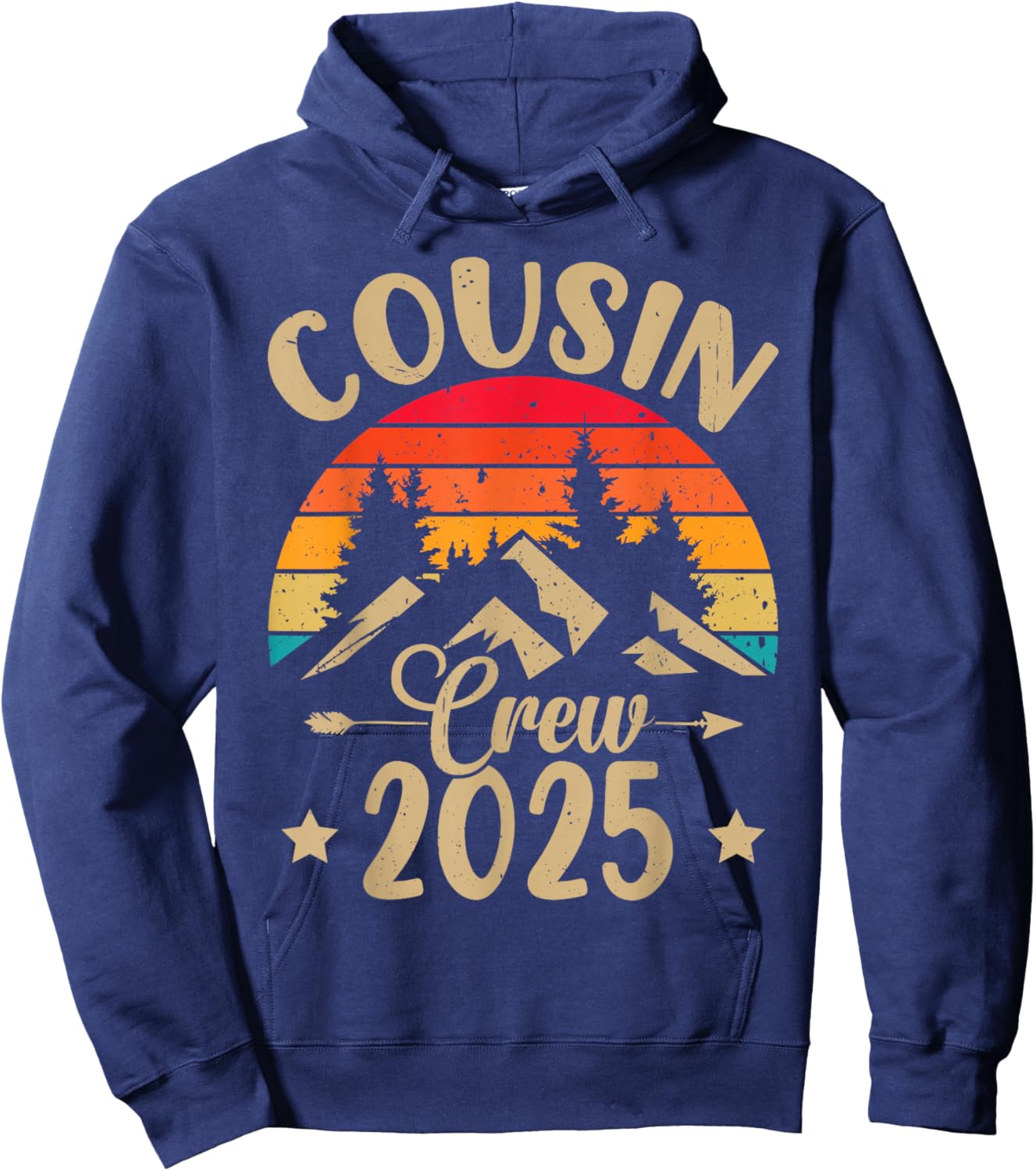 Vacation Family Reunion Cousin Crew 2025 Matching Hoodie - Hoodie | Navy