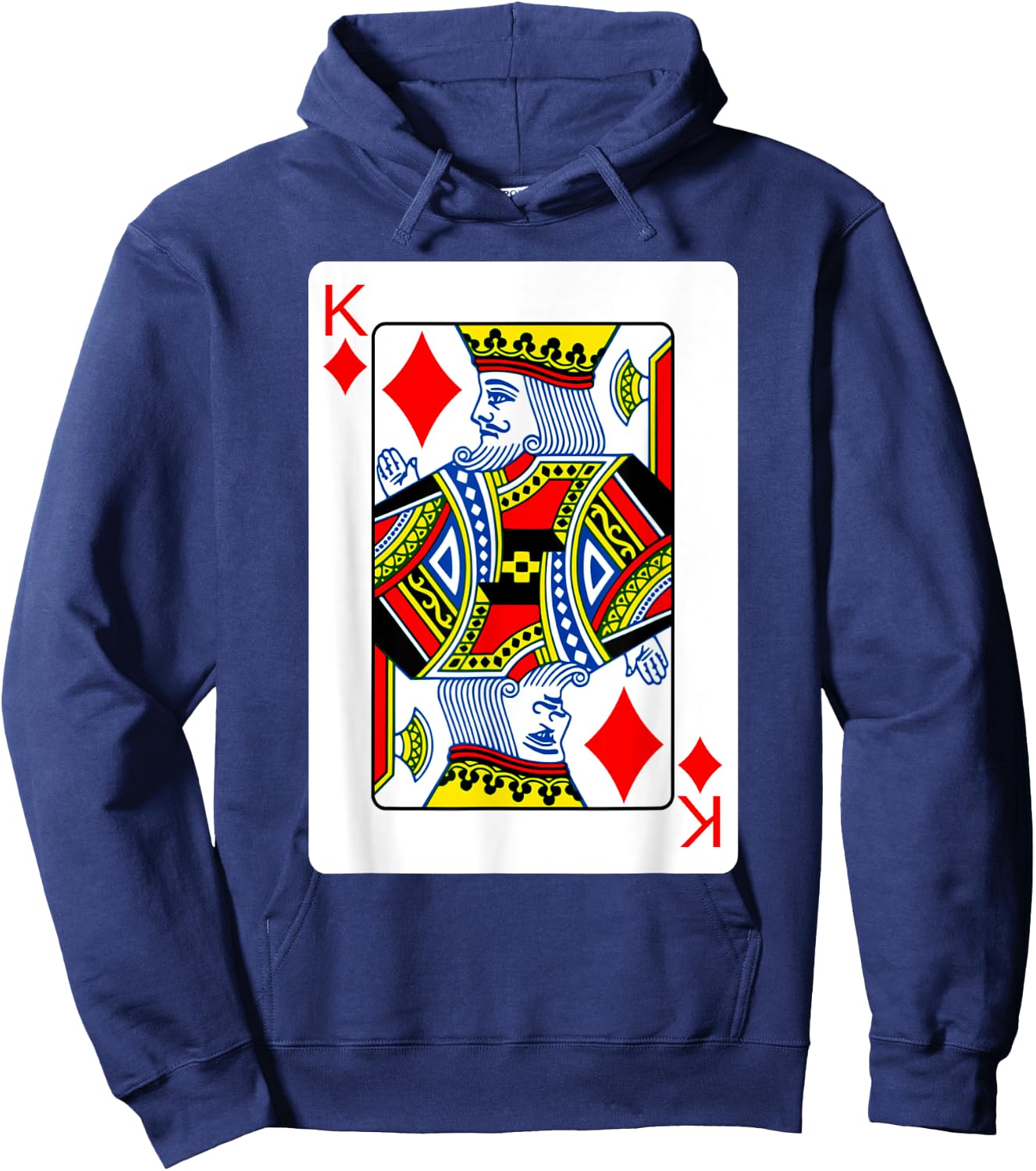 King Of Diamonds Playing Card Group Costume Poker Player Hoodie - Hoodie | Navy
