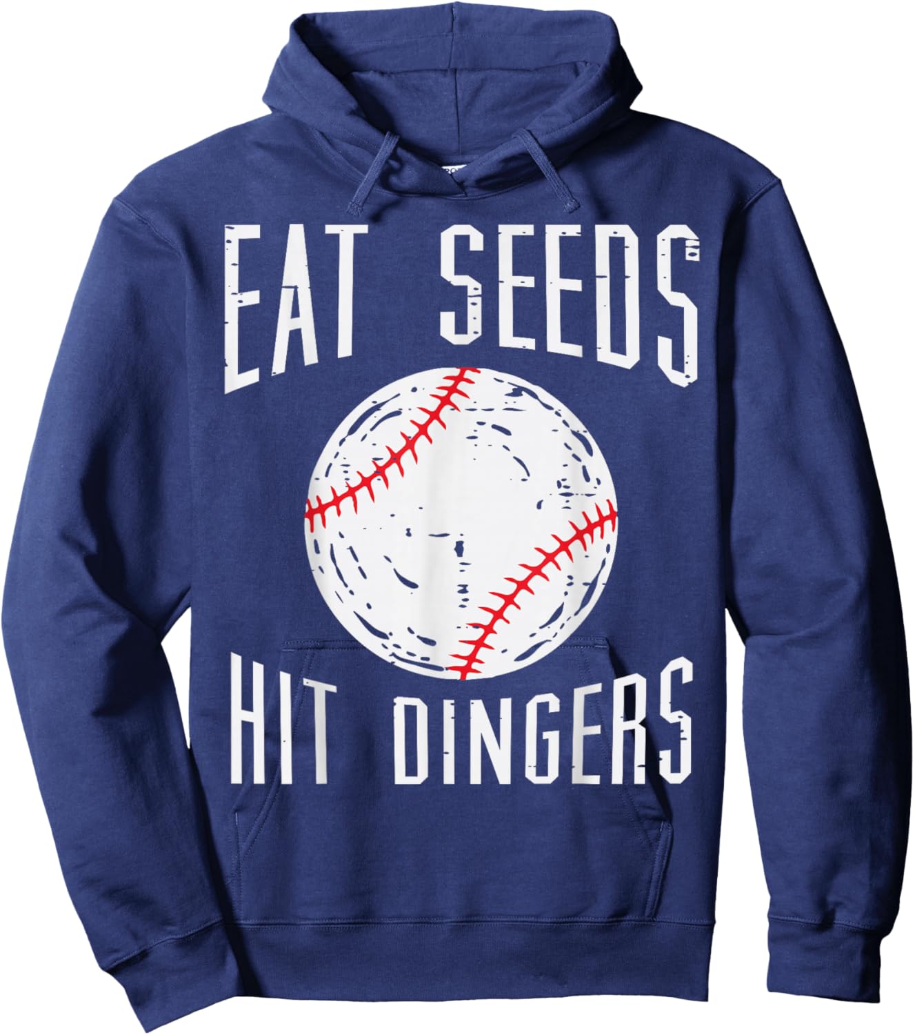 Baseball Eat Seeds Hit Dingers Funny Men Women Boys Kids Hoodie - Hoodie | Navy