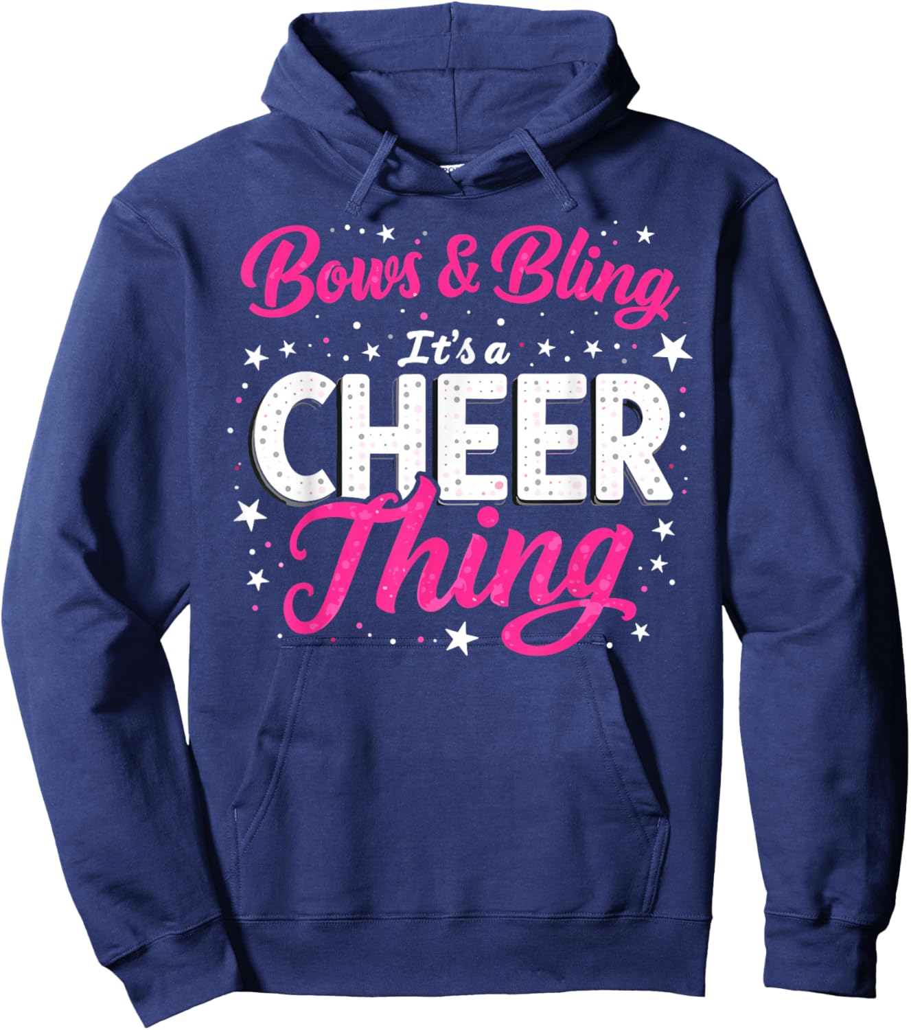 Bows & Bling It's a Cheer Thing Cheerleader Cheerleading Hoodie - Hoodie | Navy