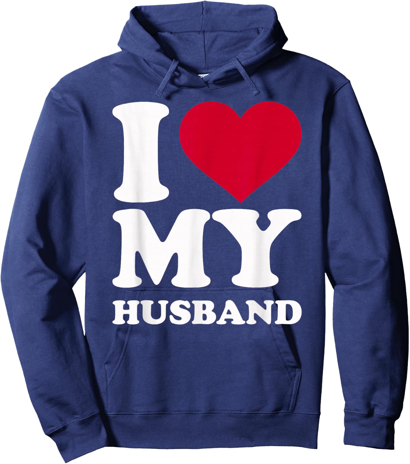 I Love My Husband Hoodie - Hoodie | Navy