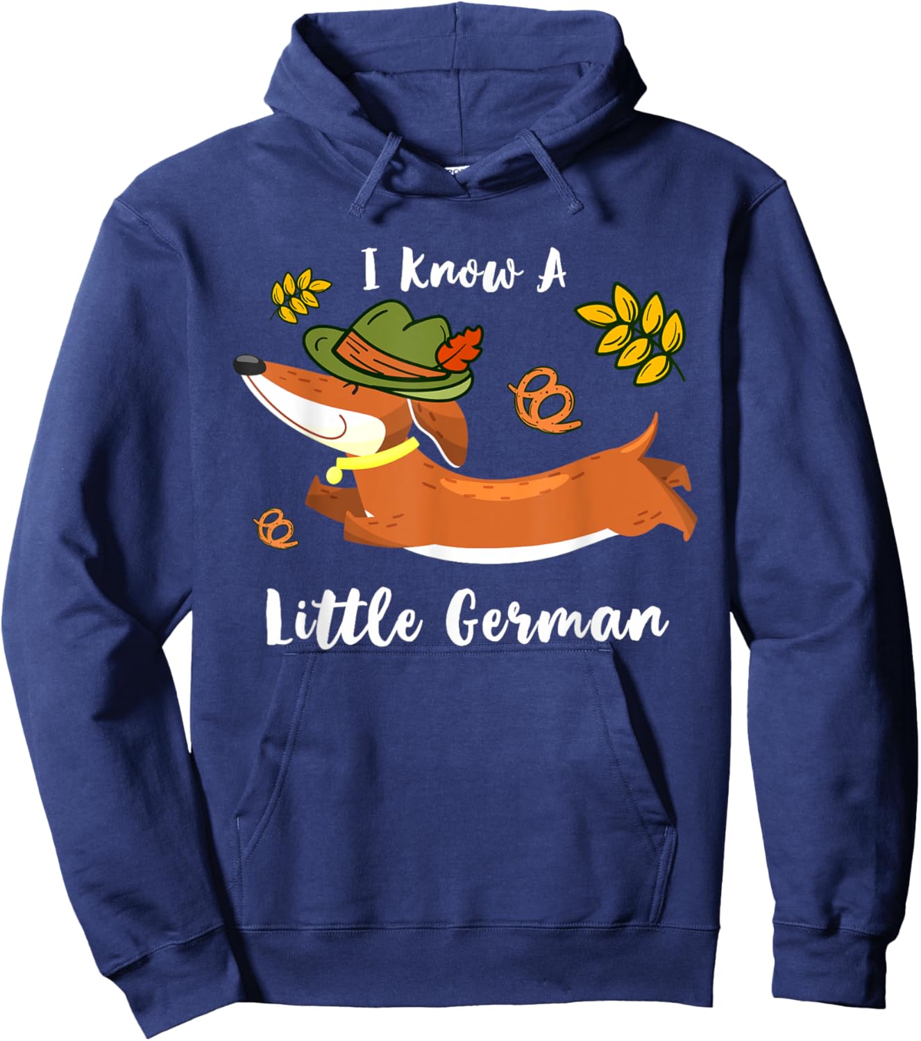I Know Little German Dachshund Wiener Dog Lover Oktoberfest Hoodie - Hoodie | Navy