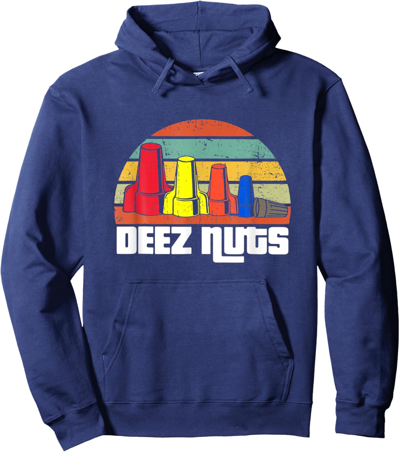 Deez Nuts Electrician Vintage Women Gifts Hoodie - Hoodie | Navy