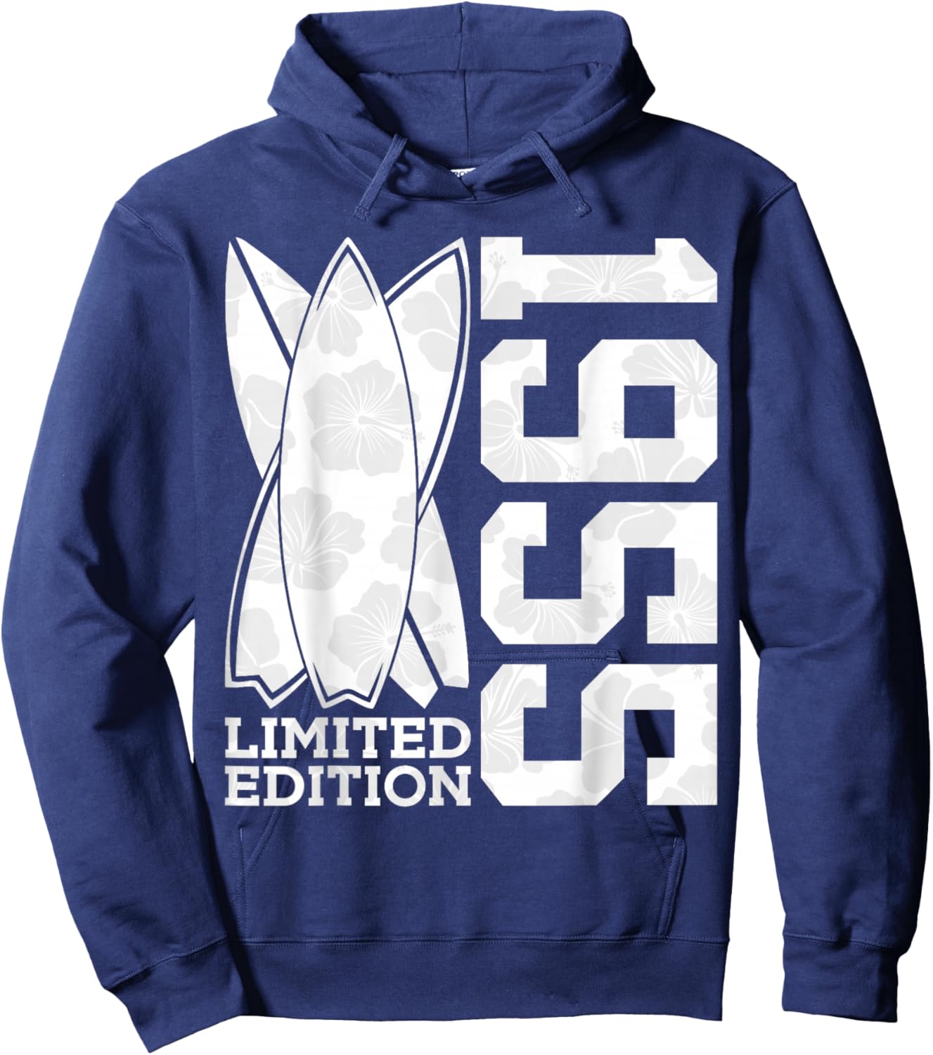 Surfboard Limited Edition 1955 Surfer 70th Birthday Surfing Hoodie - Hoodie | Navy
