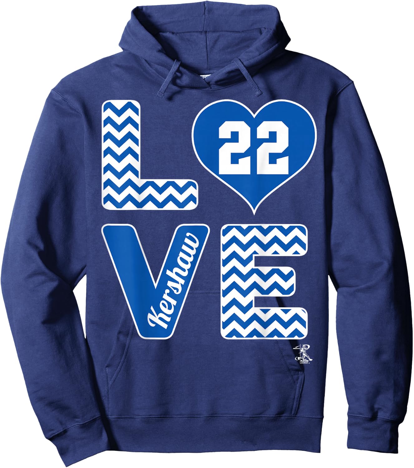 Clayton Kershaw Stacked Love - Apparel Hoodie - Hoodie | Navy