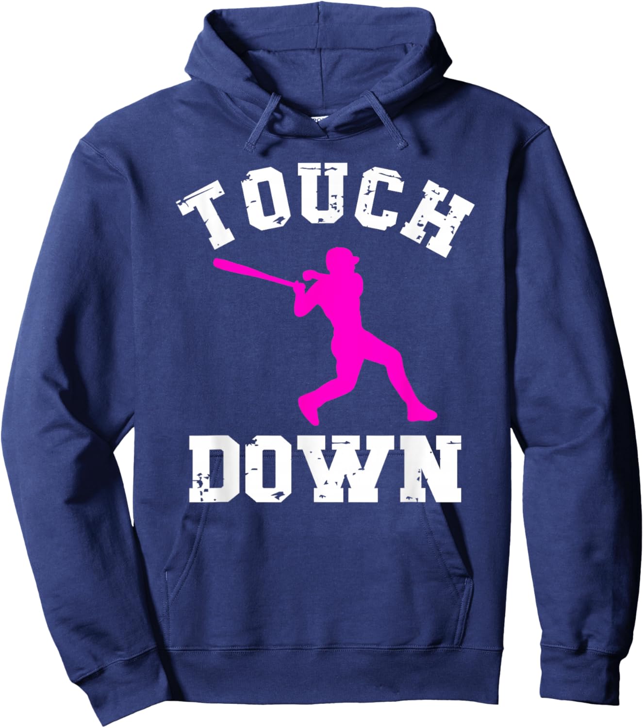 Touchdown Shirt Football For Girls Baseball Funny Hoodie - Hoodie | Navy
