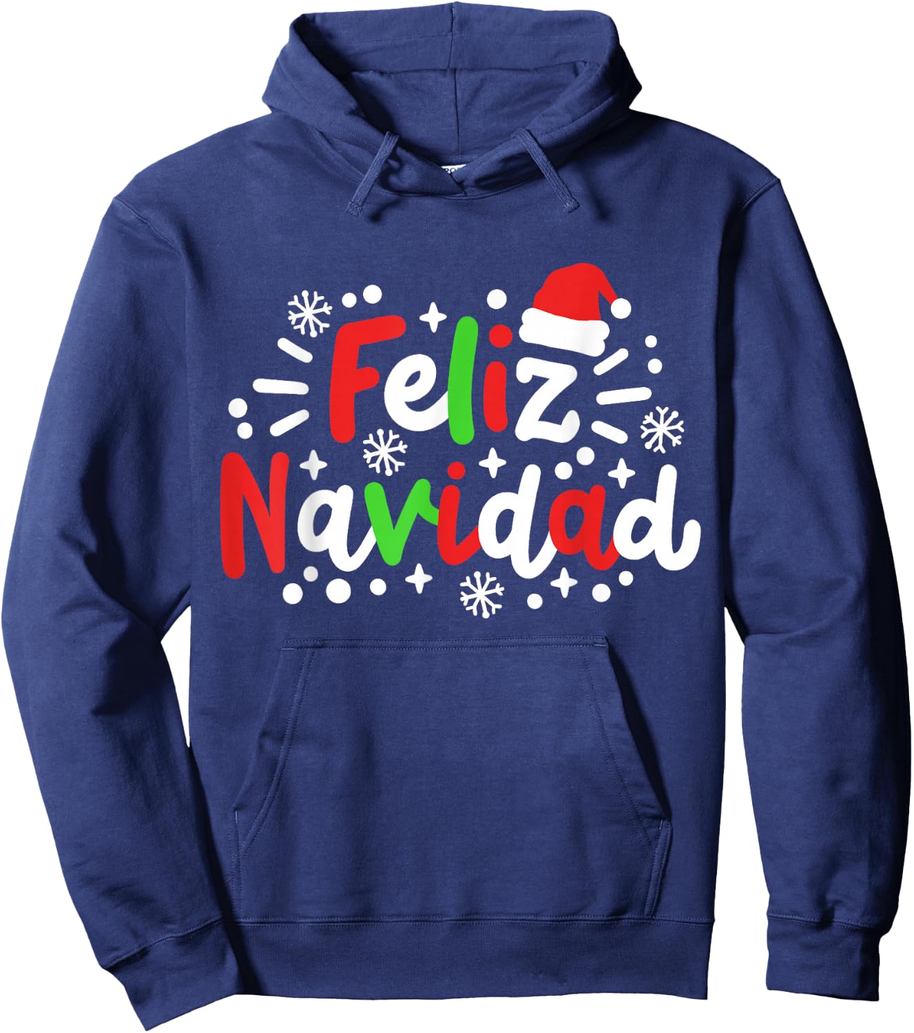 Feliz Navidad Matching Family Spanish Christmas Men Women Hoodie - Hoodie | Navy