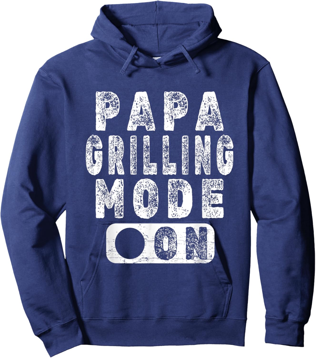 Papa Grilling Mode On - Novelty BBQ Grill Lover Hoodie - Hoodie | Navy