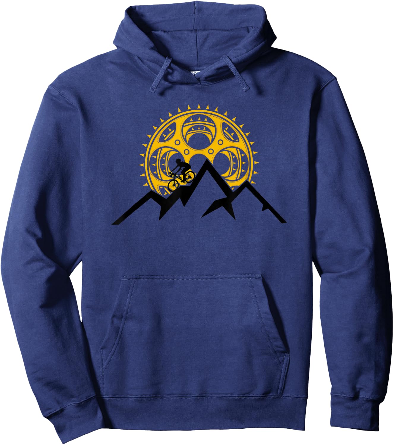 Vintage Mountain Bike Graphics - MTB Mountain Bike Gift Hoodie - Hoodie | Navy