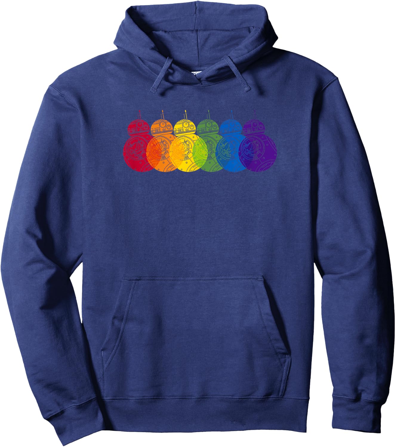 Star Wars BB8 Rainbows Logo Hoodie - Hoodie | Navy