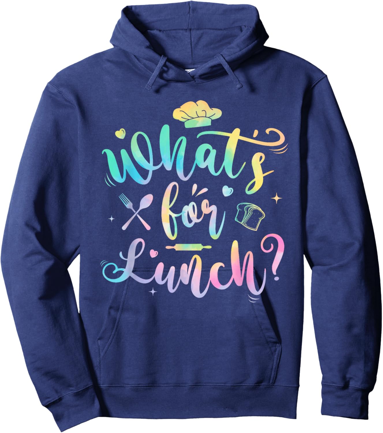 Whats for Lunch Funny Lunch Lady Hoodie - Hoodie | Navy