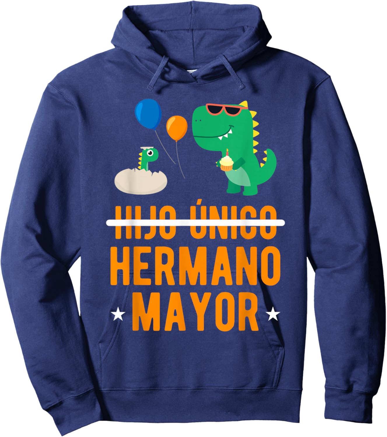 Hijo Unico Hermano Mayor Promovido A Hermano Mayor Hoodie - Hoodie | Navy