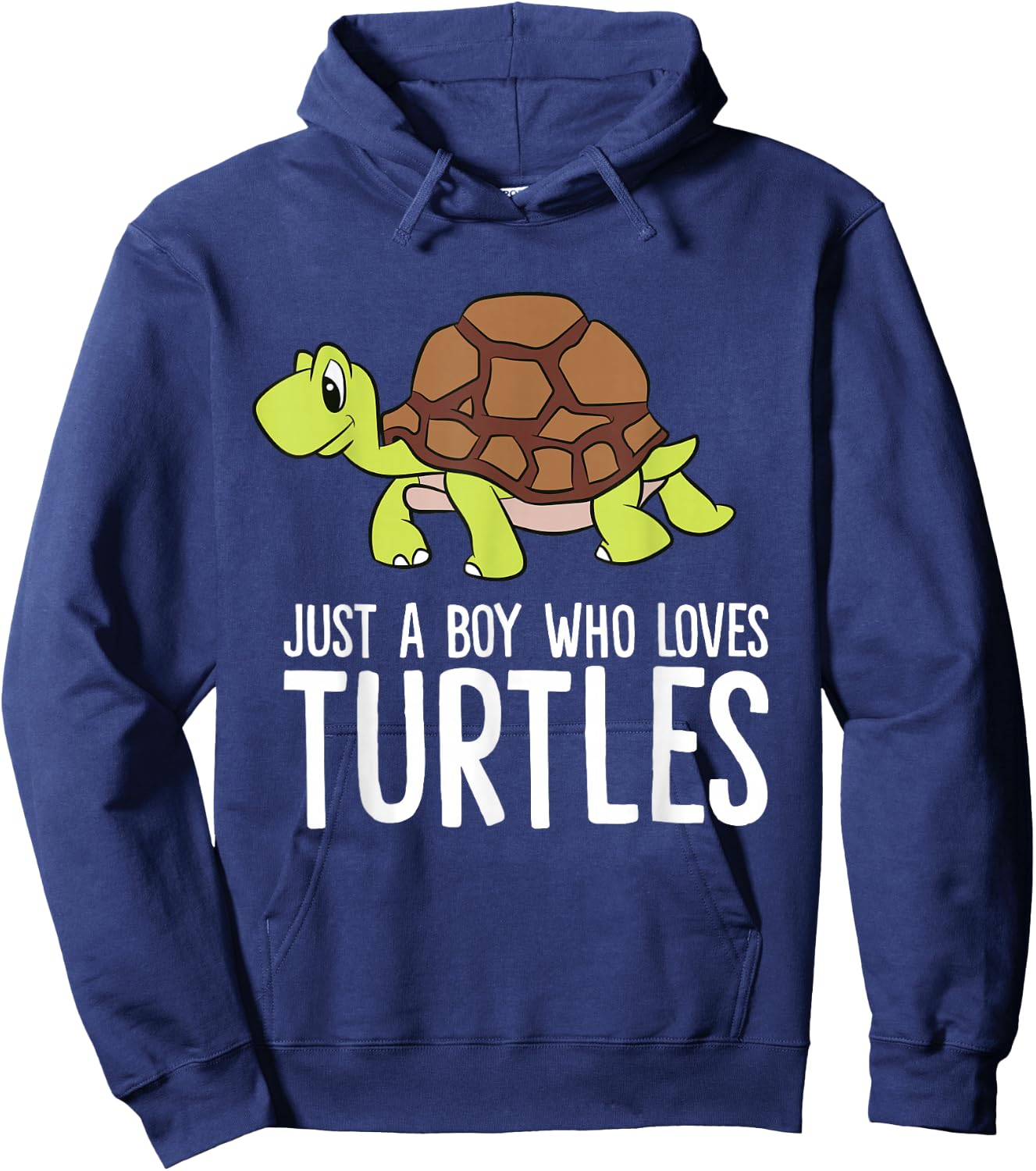 Just a Boy Who Loves Turtles Funny Turtle Hoodie - Hoodie | Navy