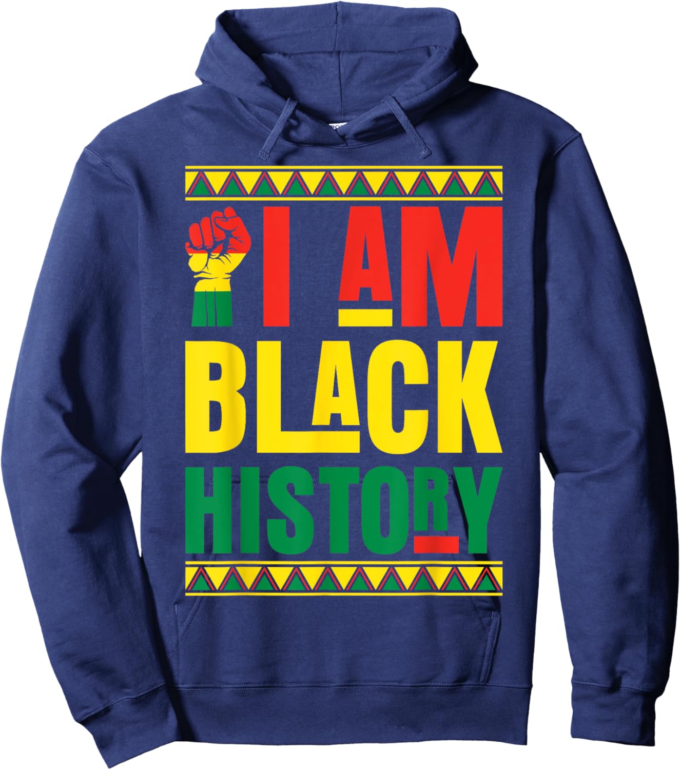 I Am Black History Hoodie - Hoodie | Navy