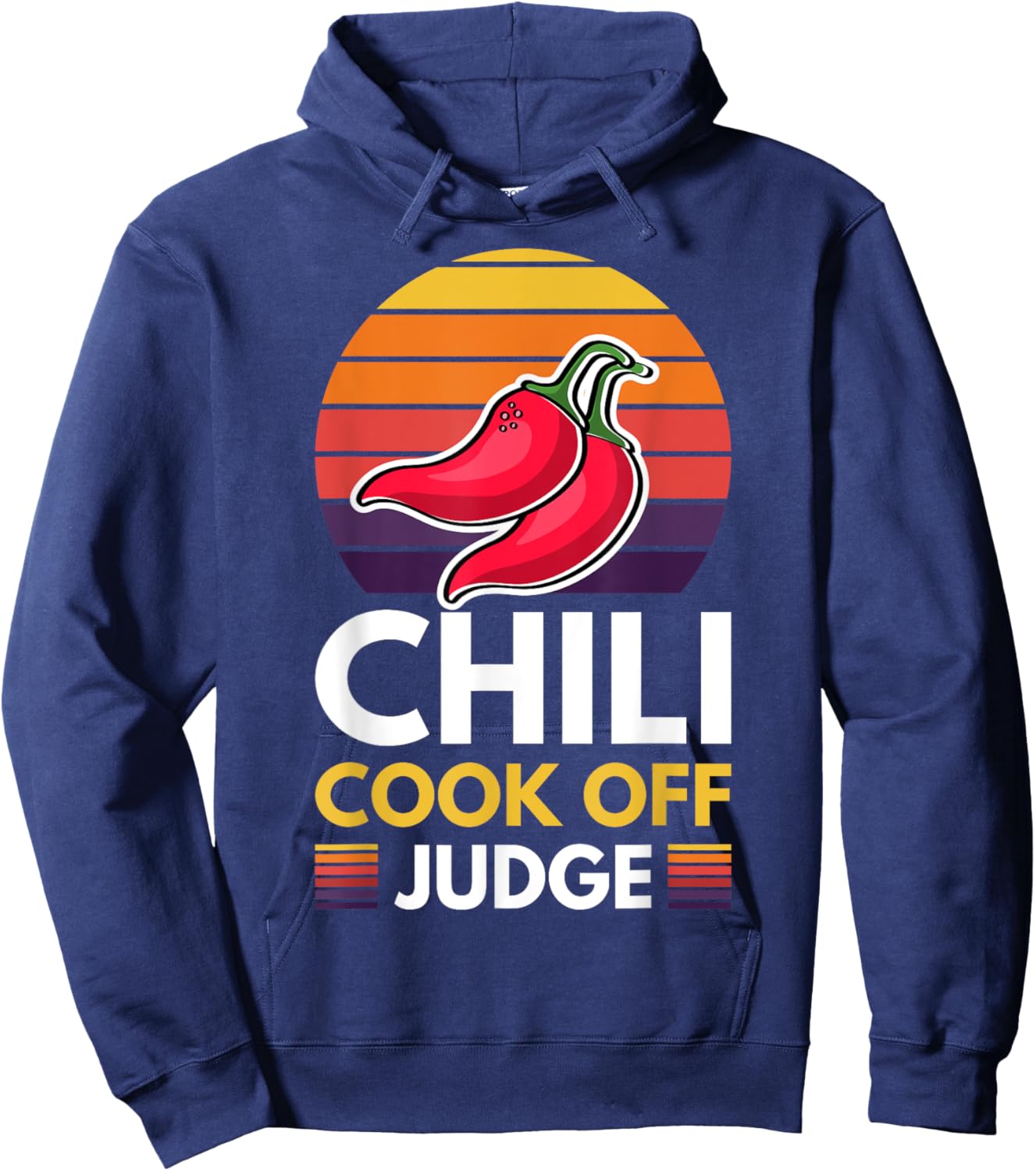 Chili Cook Off Judge Red Chili Hoodie - Hoodie | Navy