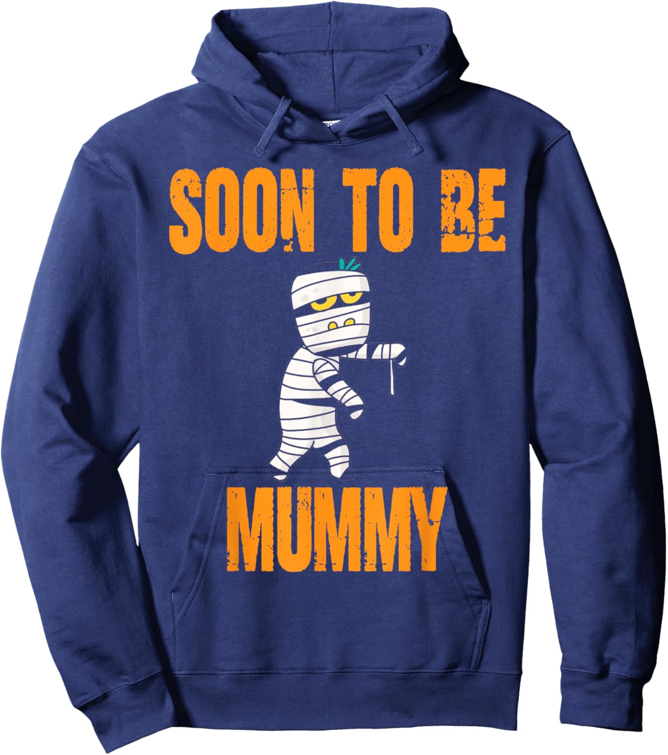 Soon To Be Mummy Funny Halloween Pregnancy Hoodie - Hoodie | Navy