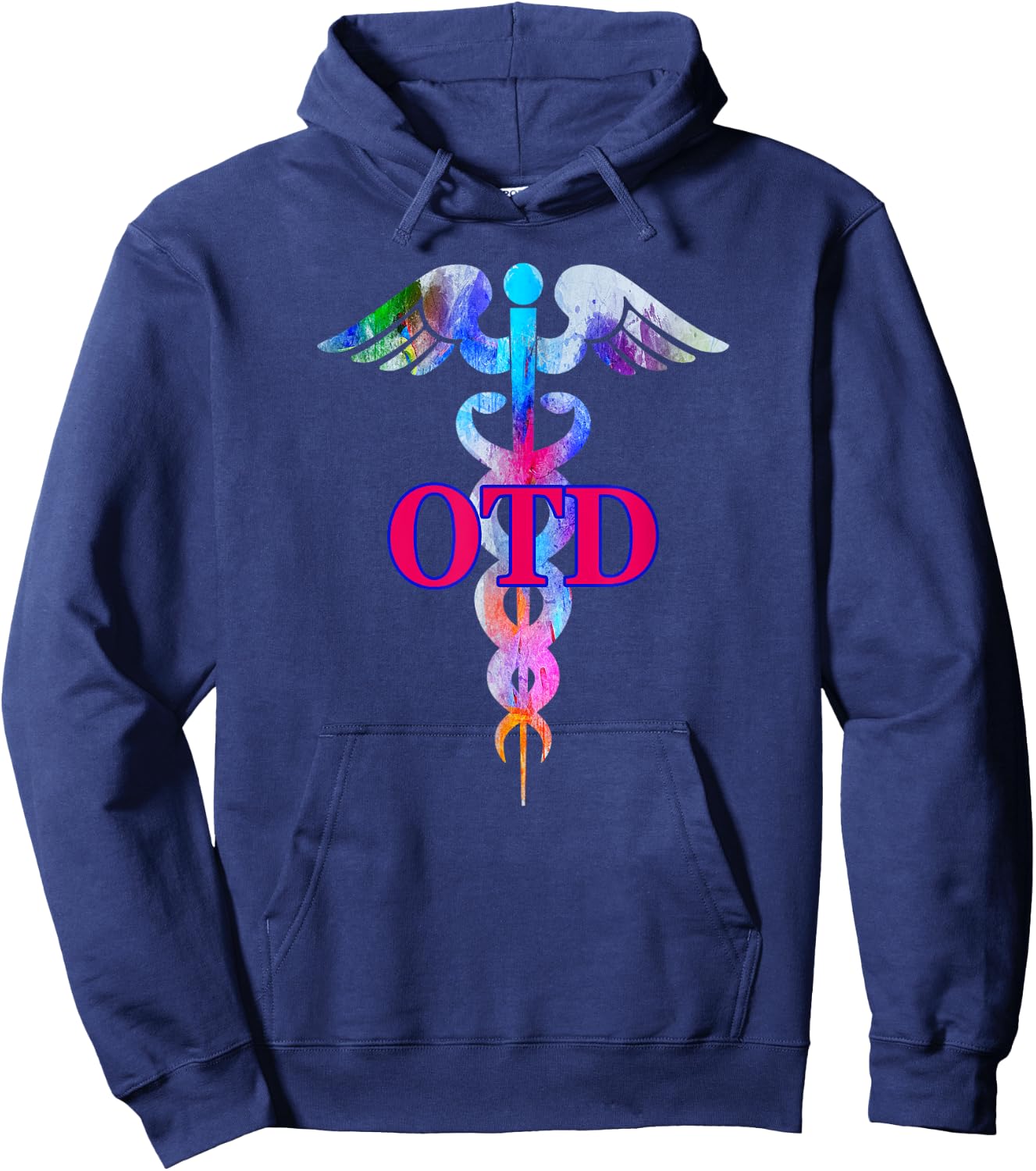 Doctor of Occupational Therapy OTD Caduceus Graduation Gift Hoodie - Hoodie | Navy
