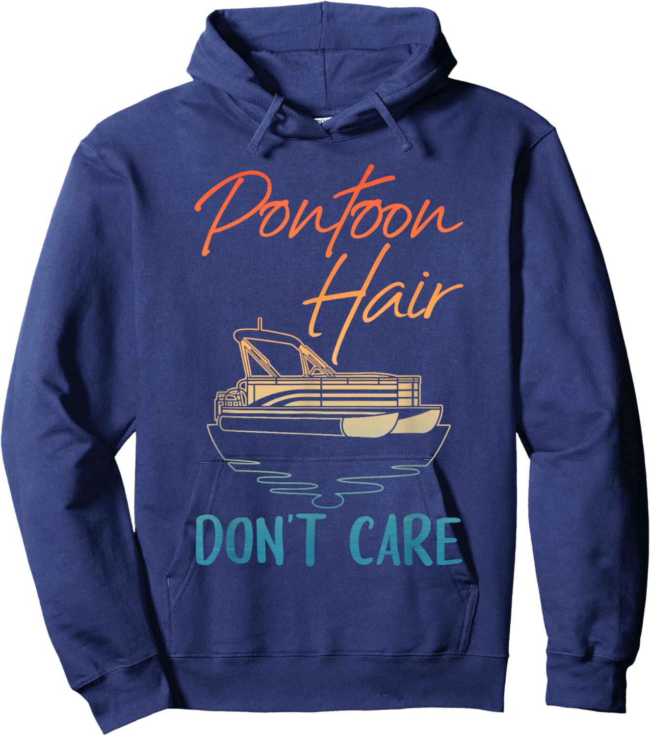 Cool Pontoon Boat Design Women Pontoon Boat Captain Hoodie - Hoodie | Navy
