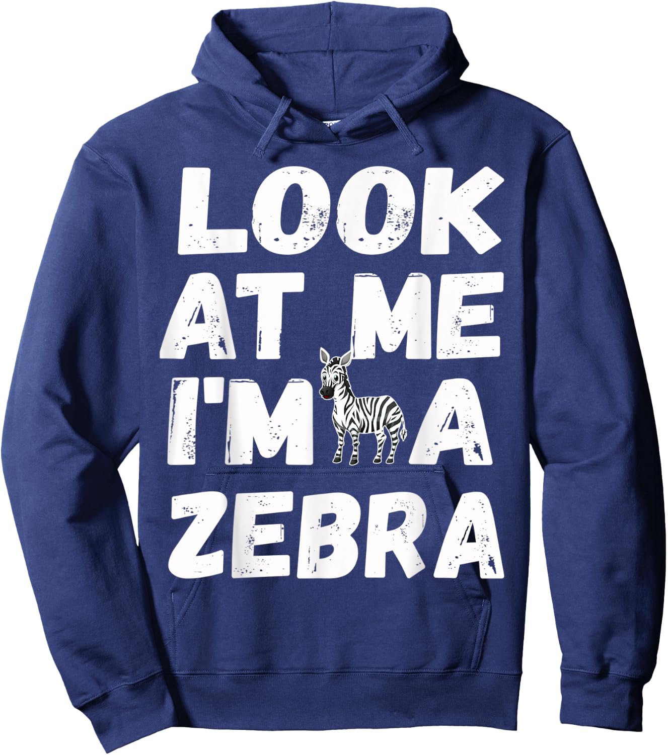 Look At Me I'm A Zebra Cute Halloween Costume Gifts Hoodie - Hoodie | Navy