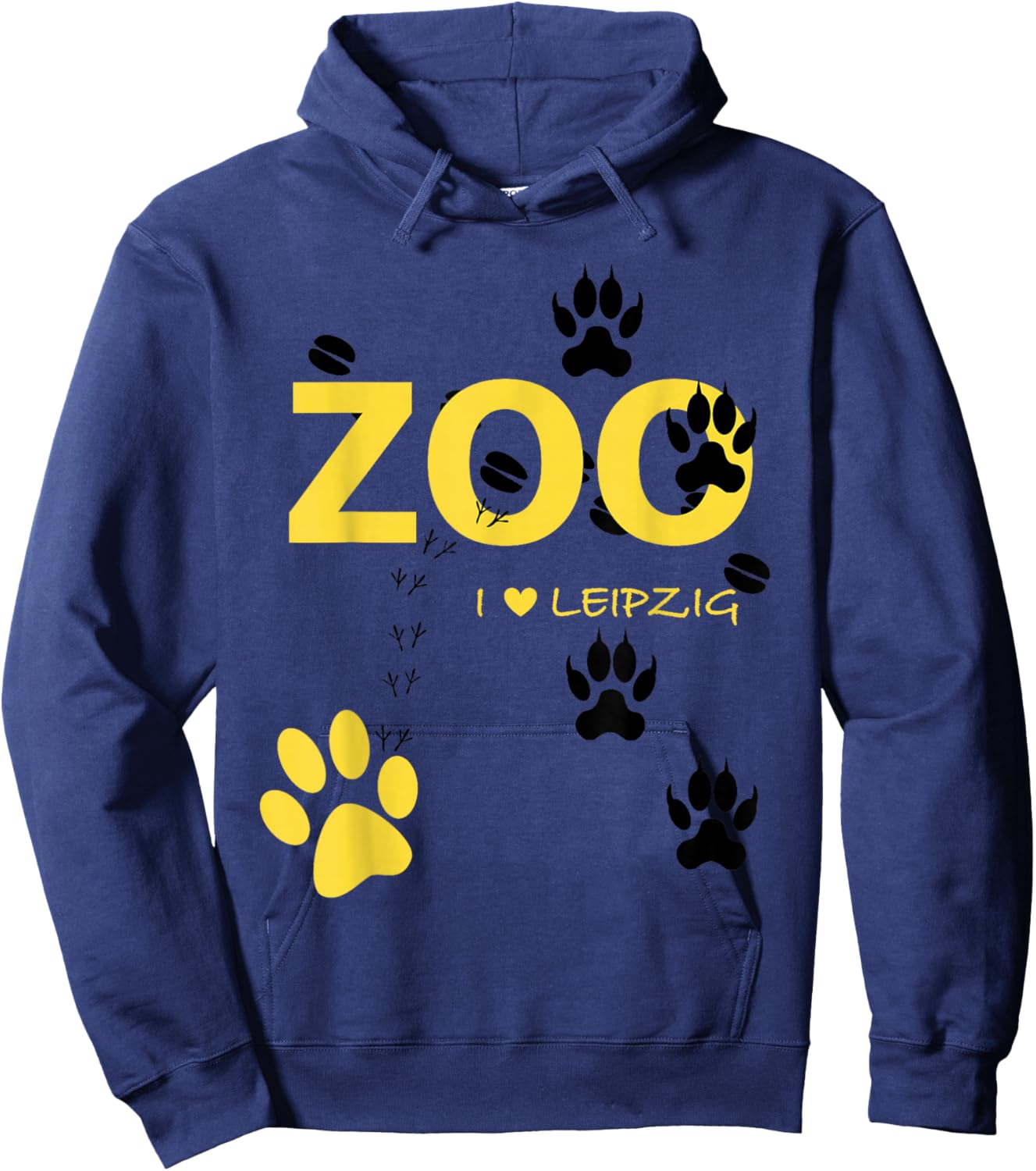 Tierpark Leipzig - Natur auf der Strecke - seltene Tiere erleben Hoodie - Hoodie | Navy
