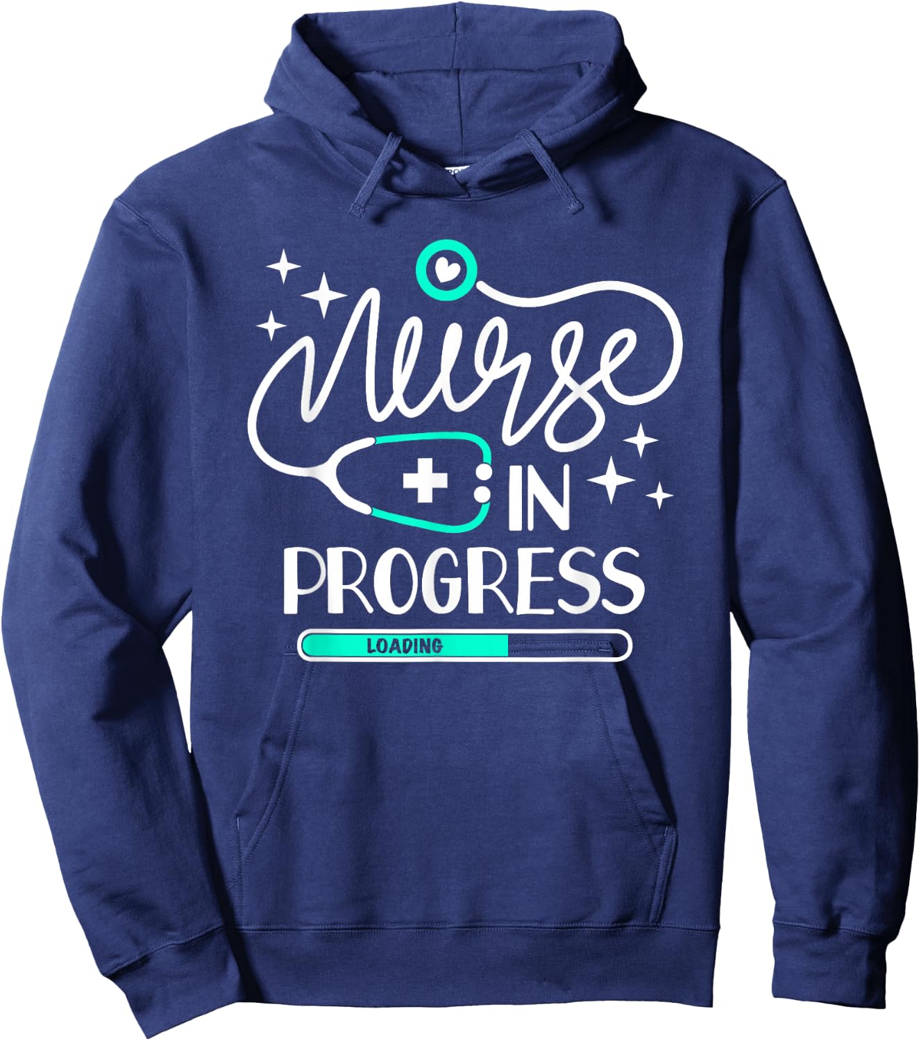 Nurse In Progress T Shirt Nursing Student Future Nurse Life Hoodie - Hoodie | Navy