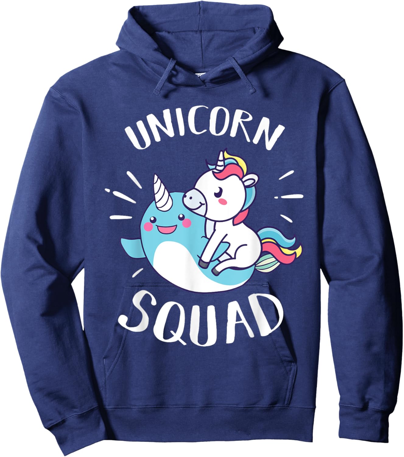 Unicorn Squad - Funny Narwhal & Unicorn Novelty Gift Hoodie - Hoodie | Navy