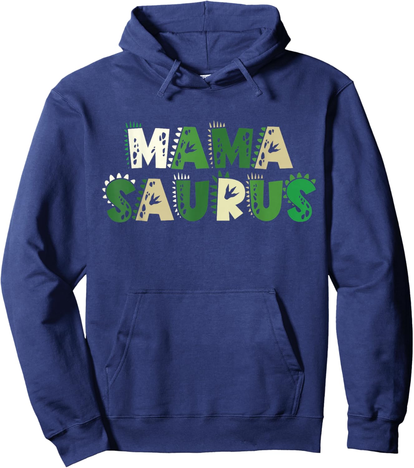 Mama Saurus Matching Family Birthday Dinosaur Men Women Kids Hoodie - Hoodie | Navy