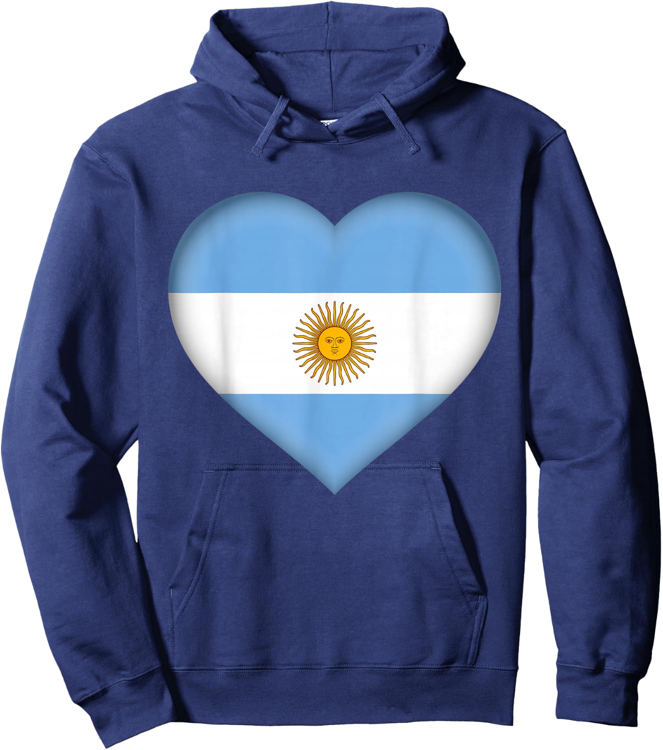 I Love Argentina | Argentinian Flag Heart Outfit Hoodie - Hoodie | Navy