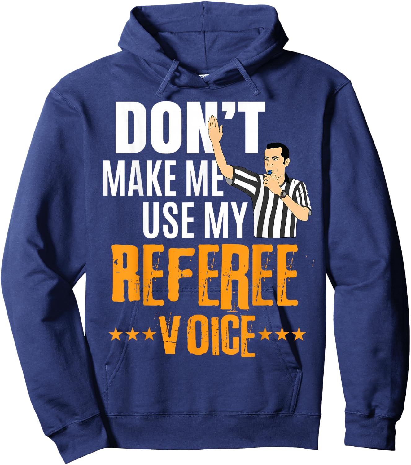 Funny Basketball Ref Hoops - Basketball Referee Hoodie - Hoodie | Navy