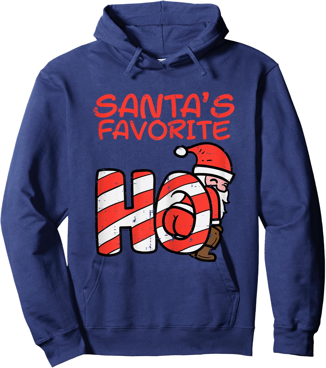 Santas Favorite Funny Naughty Adult Christmas Xmas Women Hoodie - Hoodie | Navy