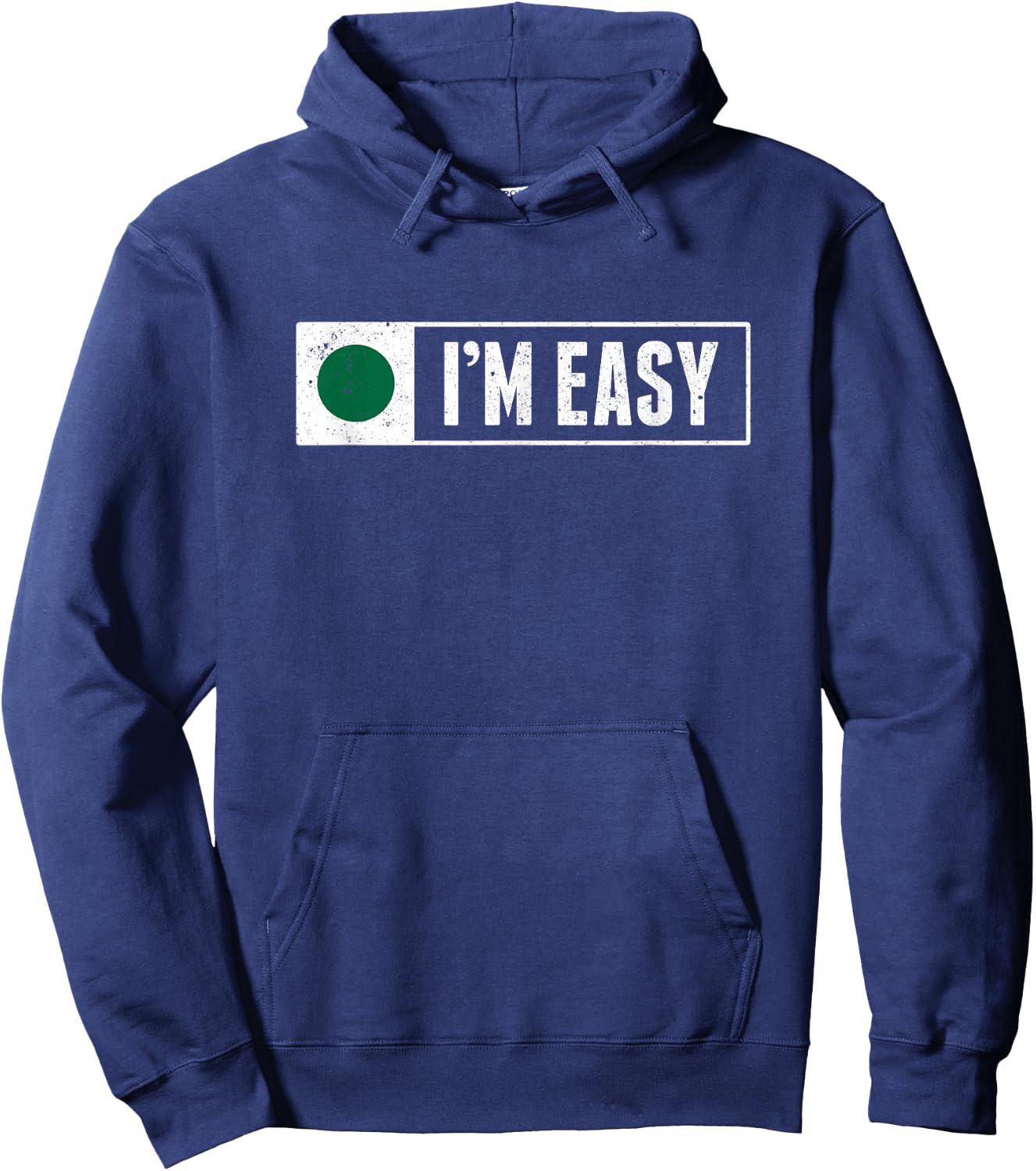 Funny I'm Easy Snowboard Ski Mountain Sign Retro Vintage Hoodie - Hoodie | Navy