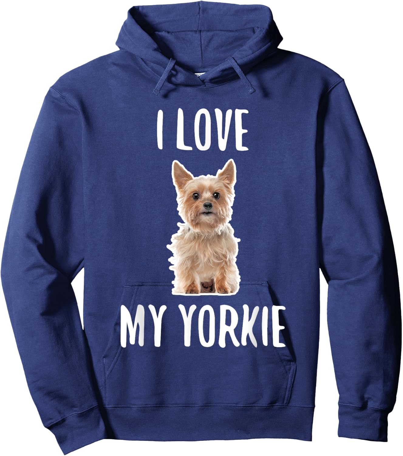 Yorkshire Terrier Dog Owner, I Love My Yorkie Hoodie - Hoodie | Navy