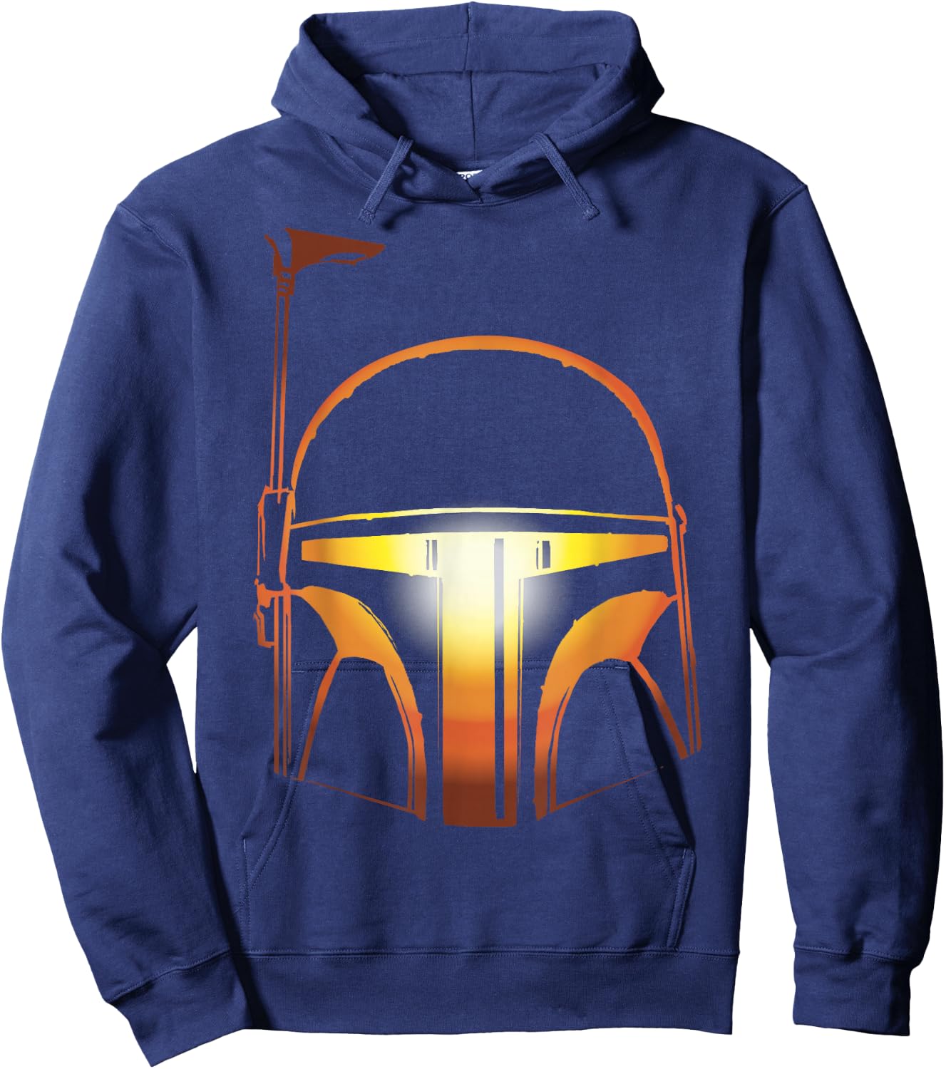 Star Wars Boba Fett Orange Halloween Helmet Glow Hoodie - Hoodie | Navy