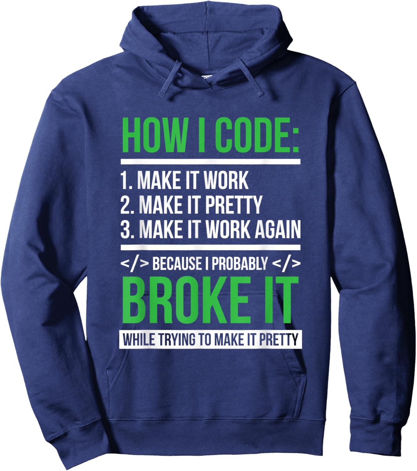 Coder Coden - Computer Scientist Developer Programmer Hoodie - Hoodie | Navy