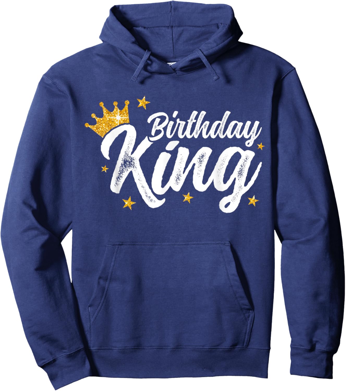 Boys And Men Crown Birthday King Hoodie - Hoodie | Navy